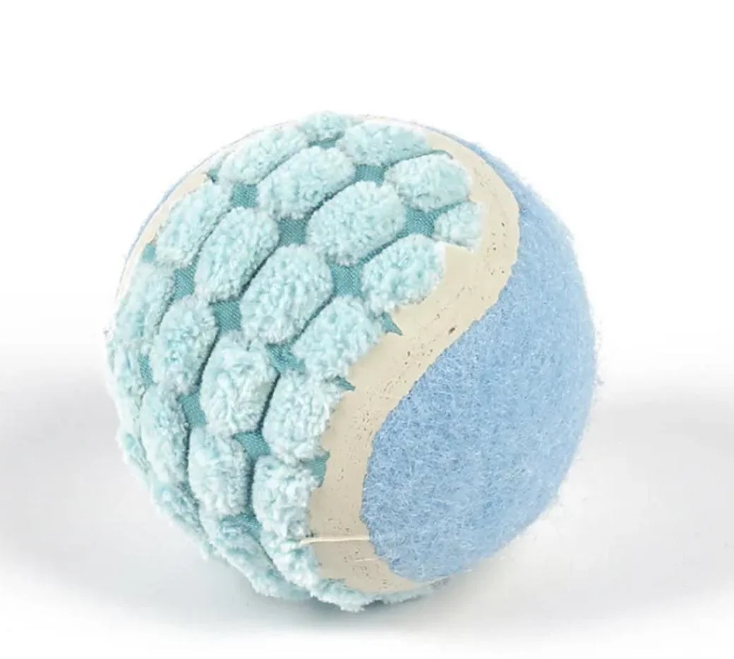 Hot Sell Eco-Friendly Plush Tennis Ball Interactive Training Ball Pet Product